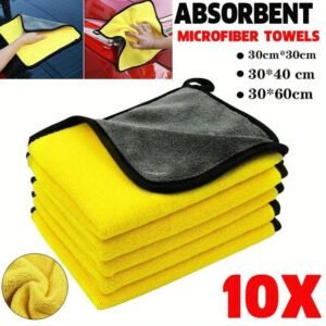 10/5 PCS Car Wash Microfiber Towel Car Cleaning Drying Cloth Drying Towel Car Care Detailing Car Wash Towel Supplies