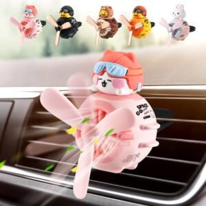 Incense Dispenser Rotating Propeller Air Outlet Car Aromatherapy Ornaments Cartoon Cute Plus Two Packages Of Balm