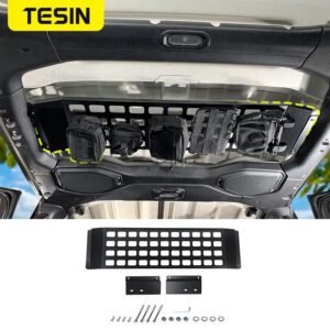 TESIN Car Rear Row Roof Luggage Storage Rack Expansion Organizer Shelf For Jeep Wrangler JL/Gladiator JT 2018-2023 Accessories