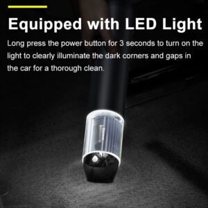 Baseus 15000Pa Wireless Car Vacuum Cleaner 2-in-1 Suction Nozzle Blowpipe Handheld Vacum Cleaner LED Light for Car Home PC Clean