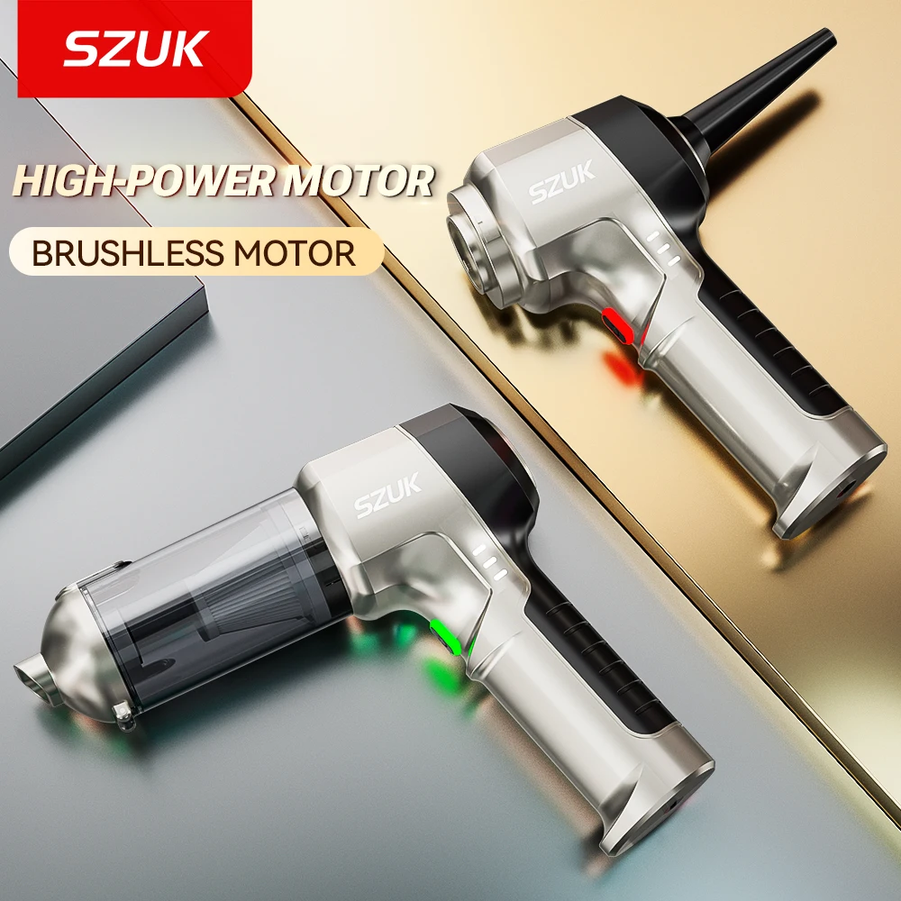 SZUK New C017Max Car Vacuum Cleaner Powerful Suction Wireless Cleaner Portable HandHeld Mini Vacuum Cleaner Cleaning Machine