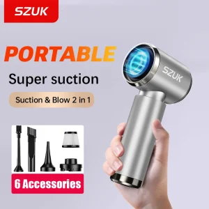 SZUK Wireless Car Vacuum Cleaner Portable Handheld Mini Vacuum Cleaner Powerful Car Cleaner Home Appliance Cleaning Machine