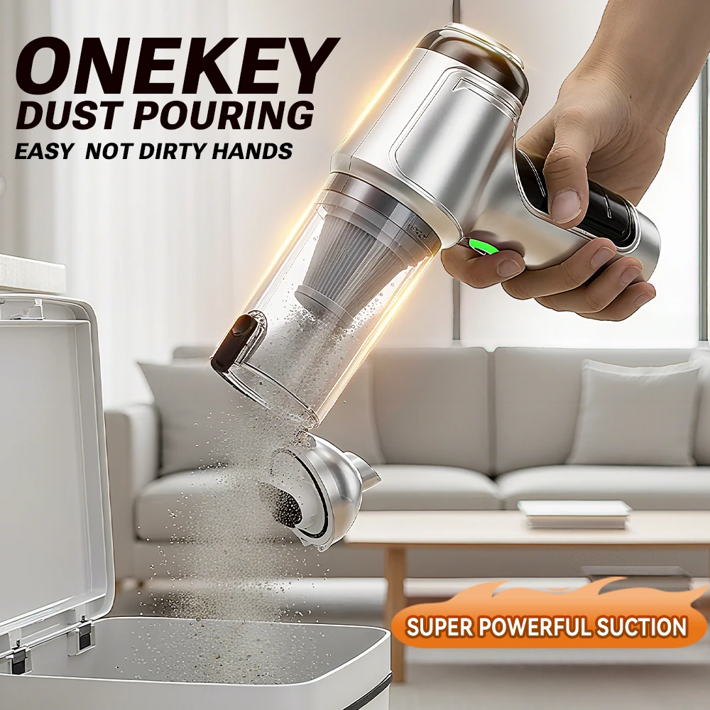 SZUK 638000Pa New Powerful Mini Vacuum Cleaner Handheld Wireless Car Vacuum Cleaner Home Appliance Portable Car Vacuum Cleaner - Image 4