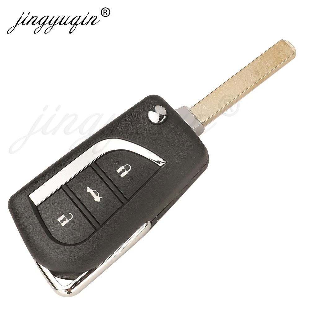 jingyuqin 433Mhz FSK H ID8A Chip Flip Remote Car key for 2018+ Toyota Corolla RAV4 Hice Wildlander 2/3B VA2 Auto Key Fob Control - Image 2