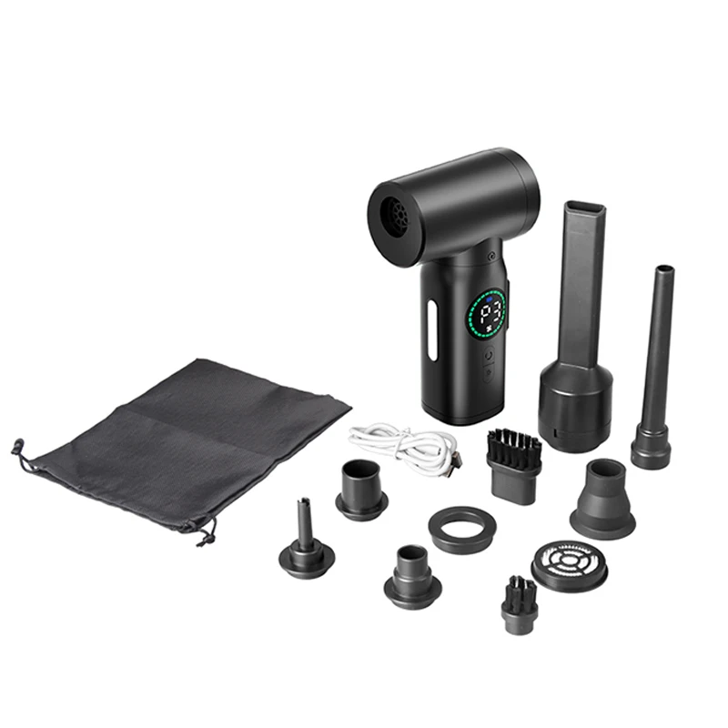 Portable 7500mAh Wireless Air Duster Dust Blowing Gun 2 in 1 Air Blower And Vacuum Cleaner Cordless Duster Blowers Car Cleaning - Image 6