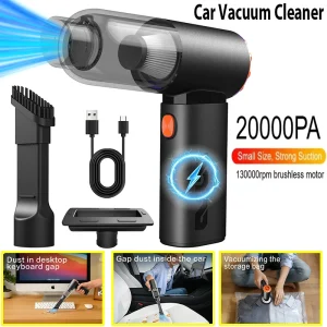 MOBIDEA 20000 PA Wireless Car Vacuum Cleaner Cordless Dust Handheld Auto Portabale Vacuum High-power Vacuum Cleaner For Home Off