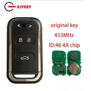 XJY Car Remote Control Key For Chery Arrizo 5 6 7 Tiggo 5 7 8 4A Chip 433MHz Replacement Original Proximity Smart Key