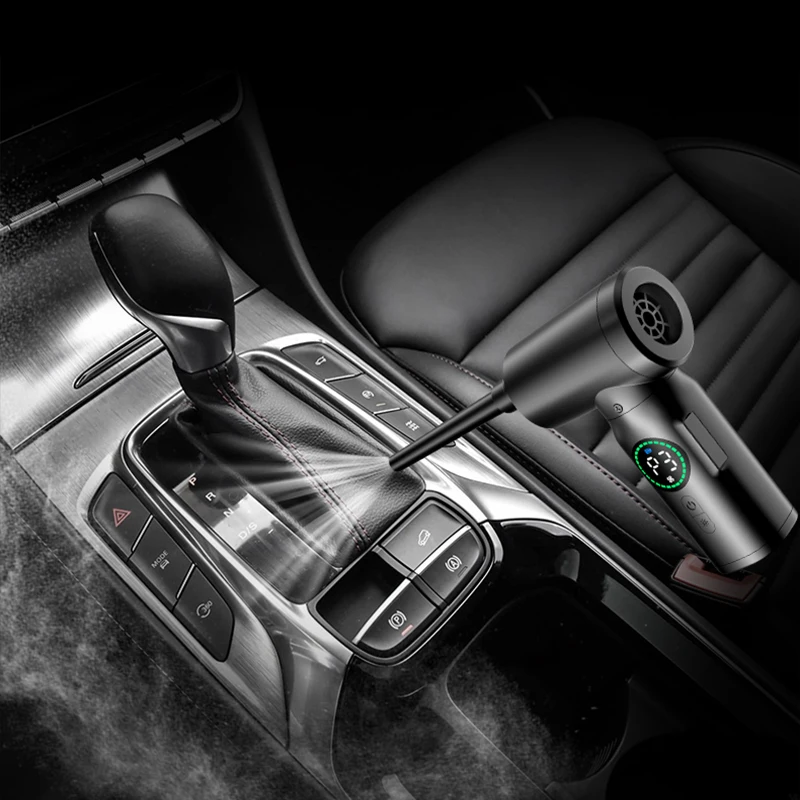 Portable 7500mAh Wireless Air Duster Dust Blowing Gun 2 in 1 Air Blower And Vacuum Cleaner Cordless Duster Blowers Car Cleaning - Image 2