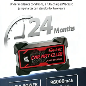 98000mAh Portable Car Jump Starter Power Bank – 12V Emergency Battery Booster for All Vehicles