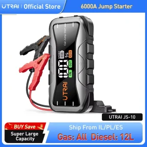 UTRAI 27000mAh Car Jump Starter Power Bank 6000A Car Booster Auto Emergency Starting Device Jump Start for Petrol Diesel