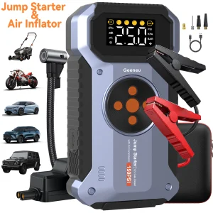 2025 New Car Jump Starter With Air Portable Jump Box, Car Jumper StarterPortable12V CarBattery Booster With 150PSl TireTire Infl