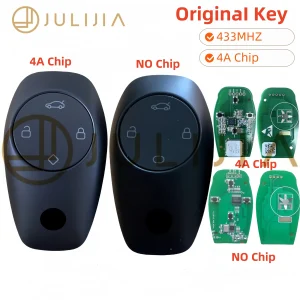 JULIJIA Original for Leapmotor S01 T03 C11 C01 Car Smart Remote Key ID4a Chip 433Mhz Car Remote Key Keyless Smart Key