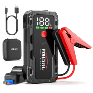 FOWAWU 26800mAh 7000A Peak Jump Starter for 12V Vehicles (12L Petrol / 10L Diesel) and Moto, Car Battery Jump Starter Power Pack