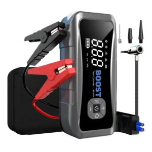 20000mAh Car Jump Starter Air Pump 12V Professional Auto Booster Gas&Diesel Battery Starter 4000A Portable Splitter Battery