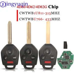 jingyuqin CWTWB1U811 CWTWBU76 Remote Car Key Fob 315/433Mhz 4D60 4D62 4D82G For Subaru Outback Legacy Forester Impreza Tribeca