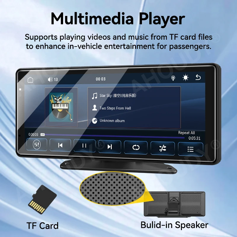 AHOUDY 9" Carplay Android Auto Car Radio Touch Screen Support Mirrorlink BT WIFI Voice Control - Image 4