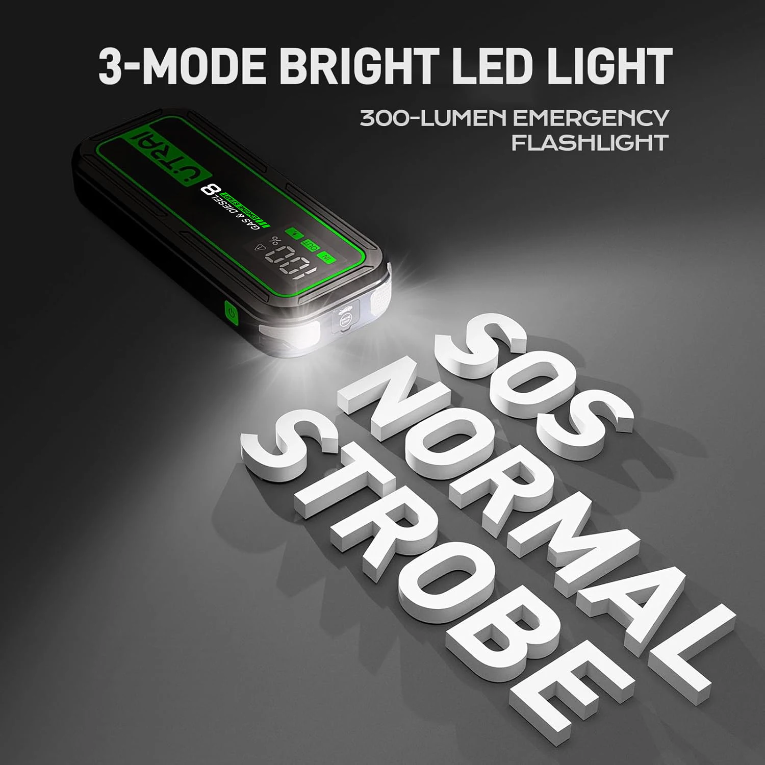 UTRAI 20000mAh Car Jump Starter Power Bank 6000A Car Booster Auto Emergency Starting Device Jump Start for Petrol Diesel - Image 5