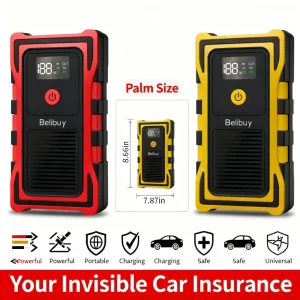 12VCar Battery Starter,5000mAh Portable Emergency Jump Starter,Auto Engine Booster,Vehicle Electronic Accessory,Emergency Tool