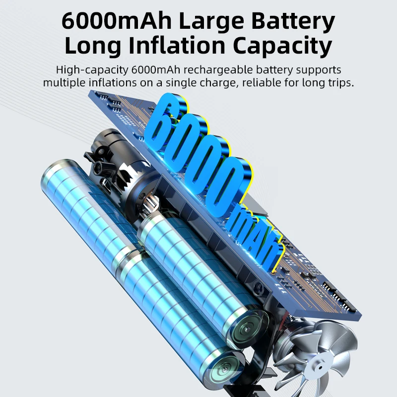 VYVYLABS 4-in-1 12V Rechargeable Emergency Jump Starter with 3 Modes LED Light Car Vacuum Cleaner Cordless Tire Inflator for car - Image 5