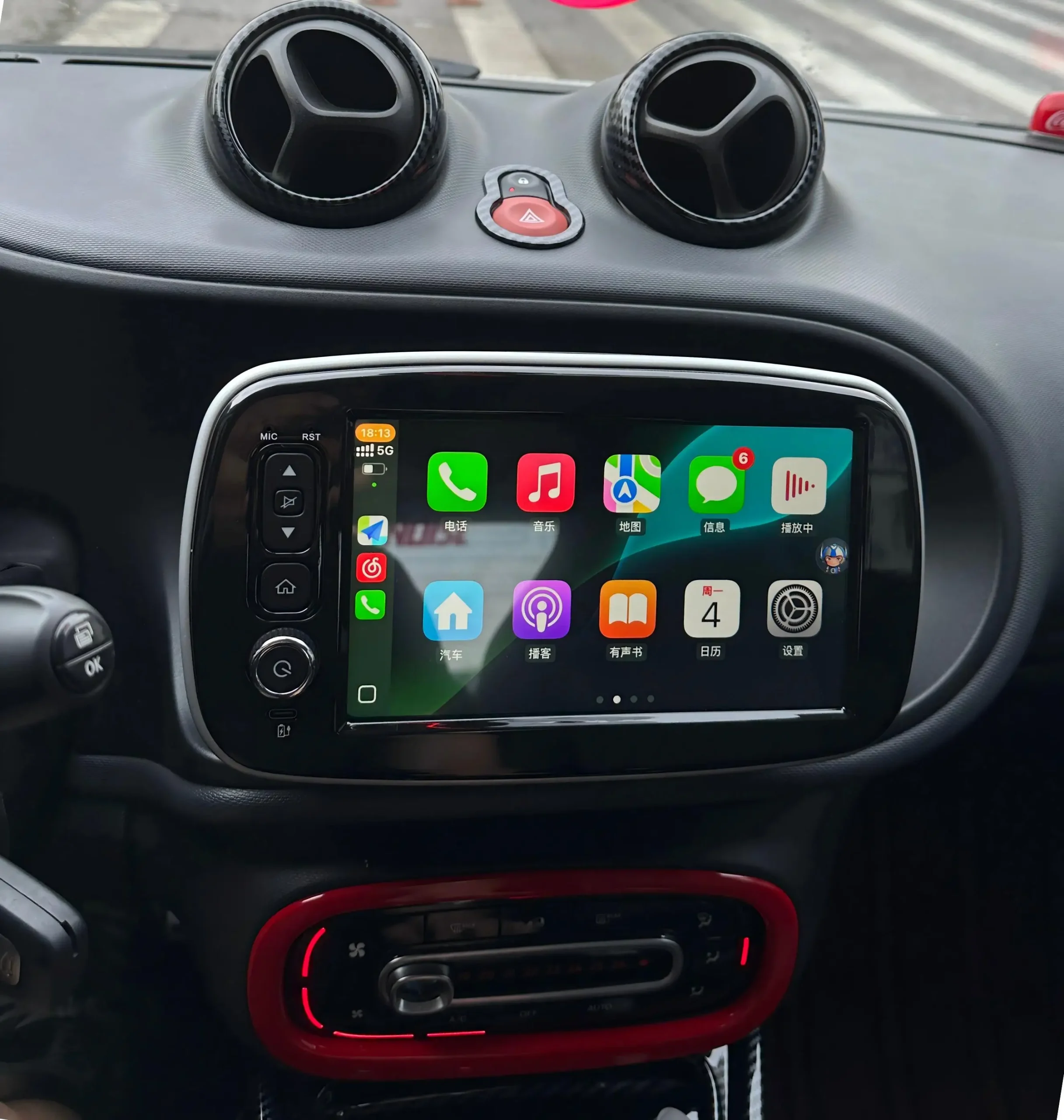 8inch Android Auto Carplay Radio Multimedia Navigation GPS Screen for Benz Smart 453 Fortwo 2014-2020 Car Autoradio - Image 4