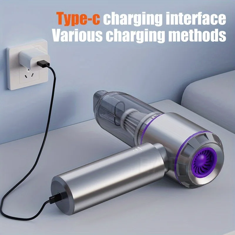 Portable Handheld Vacuum 30000Pa Cordless Car Vacuum Cleaner With Brushless Motor 4 In 1 For Keyboard, Home, Pet And Car - Image 3