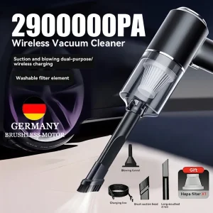 2900000 PA Car Vacuum Cleaner USB Charging Powerful 4 in1 Clean Machine Wireless Blowing Suction Portable Vacuum Cleaner 2026