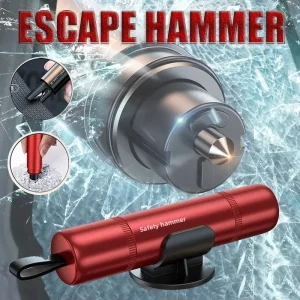 Aluminum Alloy Car Safety Rescue Hammer Automatic Seat Belt Cutter Window Breaker Emergency Rescue Tool