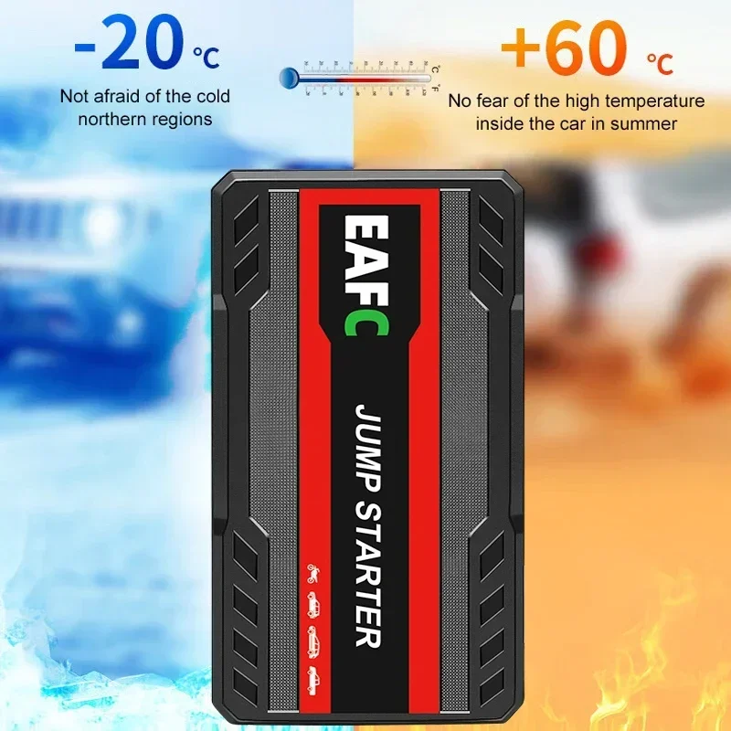 EAFC Car Jump Starter Power Bank Car Battery Starter 600A12V Auto Starting Device with LED Light For Auto Battery Booster Buster - Image 3