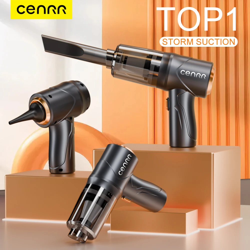 CENRR 895000PA Car Vacuum Cleaner Cordless Powerful Wireless Car Cleaner Cleaning Machine HandHeld Portable Car Vacuum Cleaner