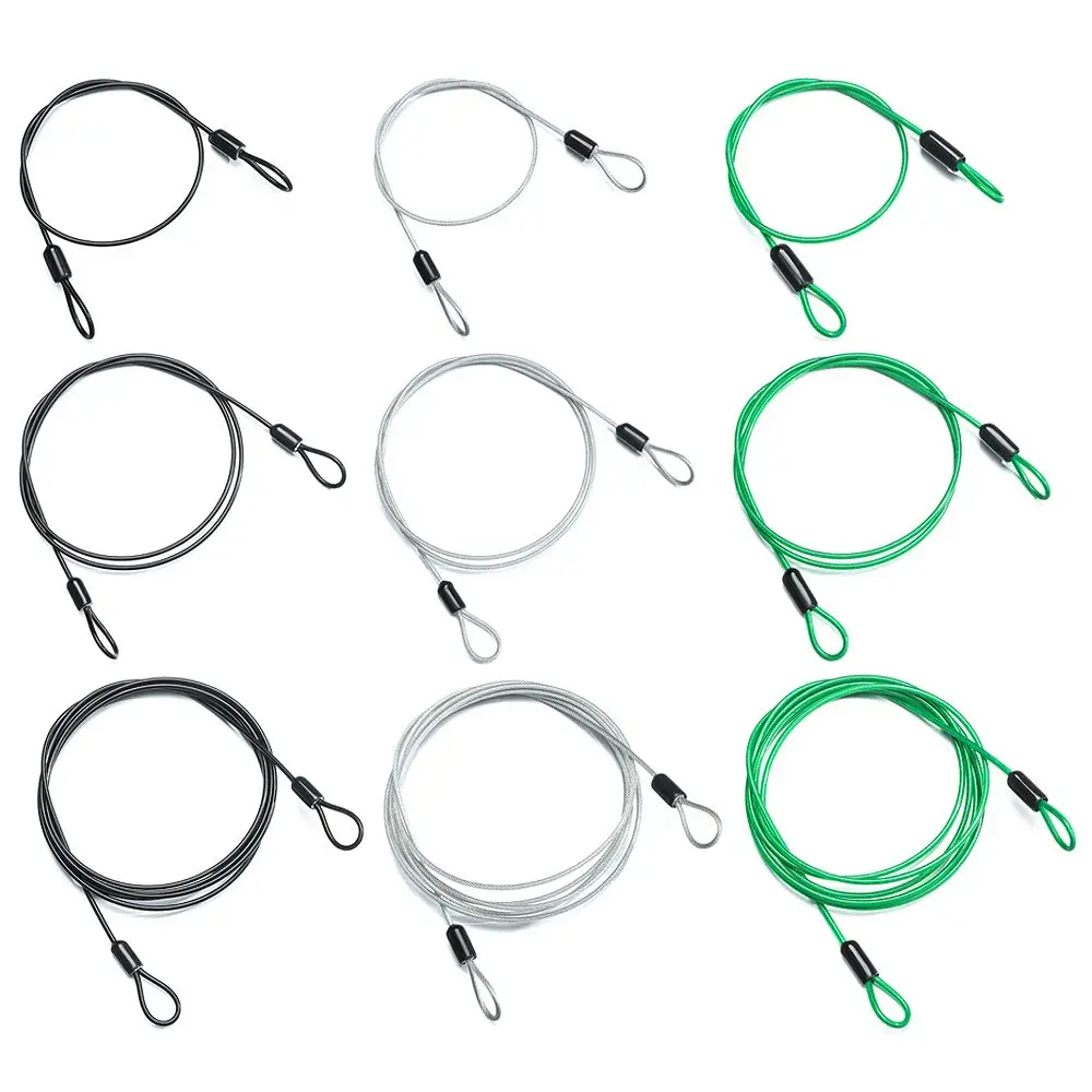 3 Colors Security Safety Rope Anti-theft Ropes Steel Cable Lock Cycling Strong Wire Bicycle Lock Wire Road Bike Lock