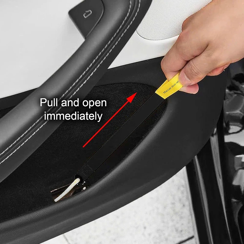 Car Door Emergency Release Pull Cord for Tesla Model 3 Y Juniper 2025 2026 Rear Door Emergency Switch Pull Rope Safety Accessory - Image 5