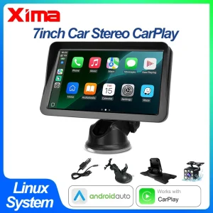XIMA Wireless Carplay Android Auto Car Radio Multimedia Video Player Universal Screen MP5 Audio Mirror With Bluetooth AUX USB