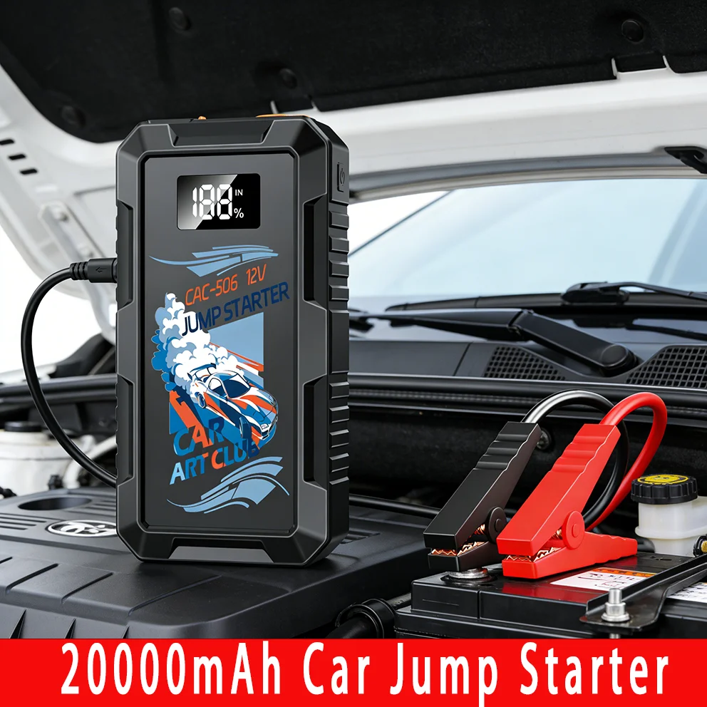 Car Art Club 12V Emergency Starter – 18800mAh Power Bank with 3 Lighting Modes - Image 2