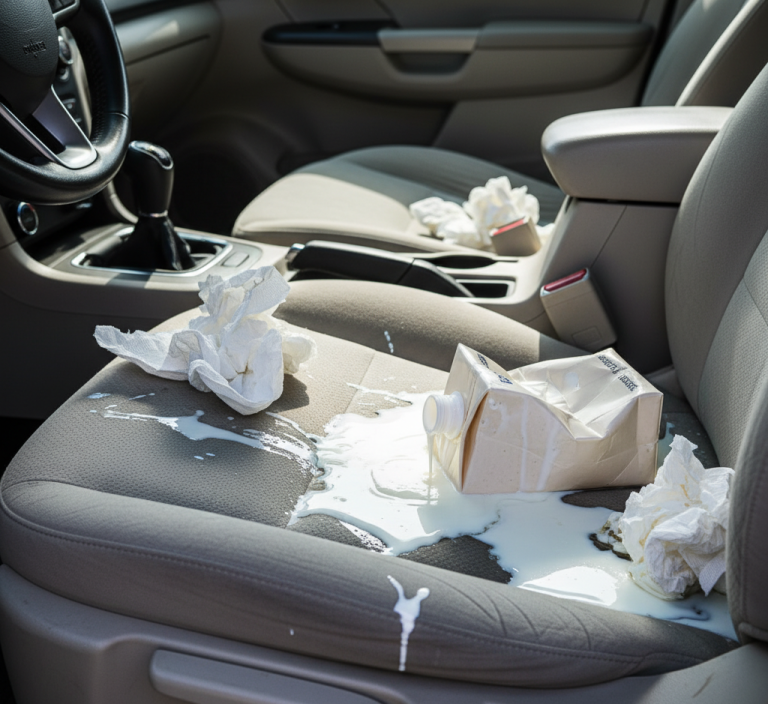How to Remove Milk Smell From Car Upholstery?
