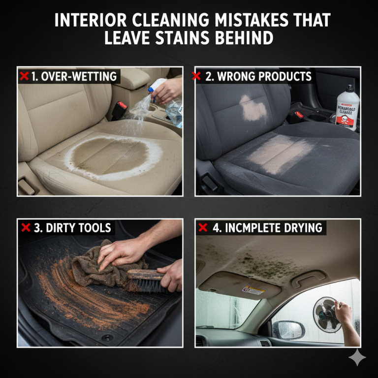 Interior Cleaning Mistakes That Leave Stains Behind
