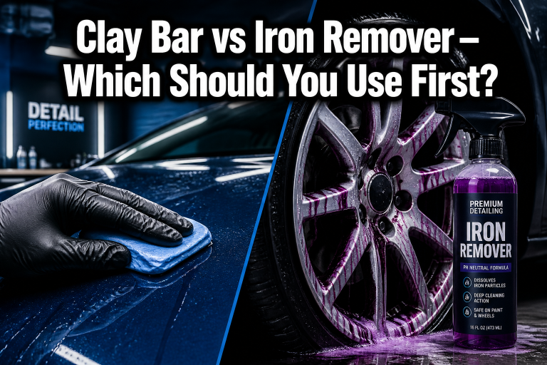 Clay Bar vs Iron Remover — Which Should You Use First?