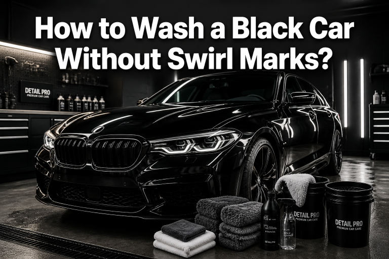 How to Wash a Black Car Without Swirl Marks?