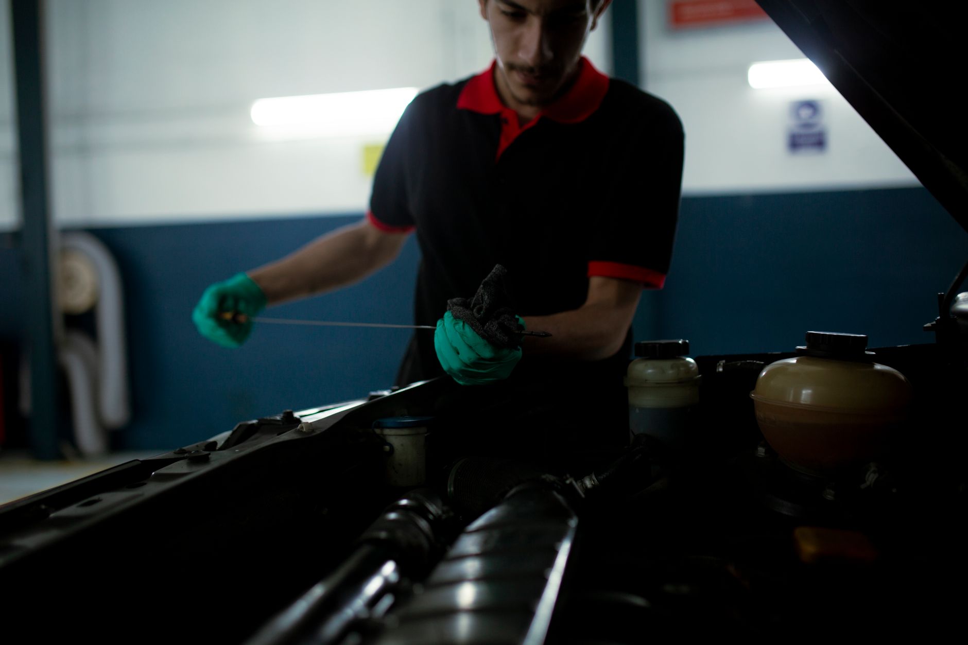 engine oil check